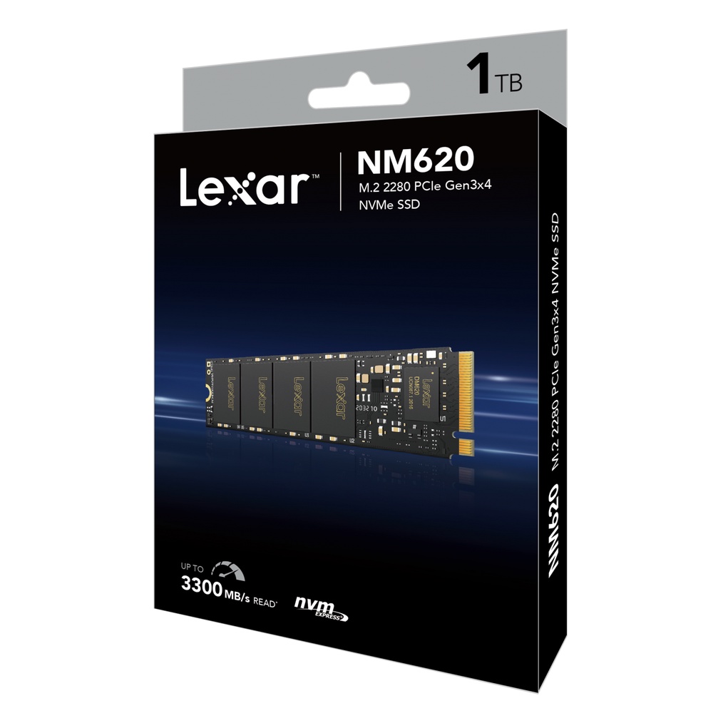 Ổ Cứng SSD Lexar NM620 M.2 2280 NVMe 256GB/ 512GB / 1TB - Hàng Chính Hãng