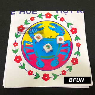Bộ bầu cua tôm cá xúc xắc bằng đá / nhựa / giấy khách chọn mẫu - lắc bầu cua cá cọp  xúc xắc
