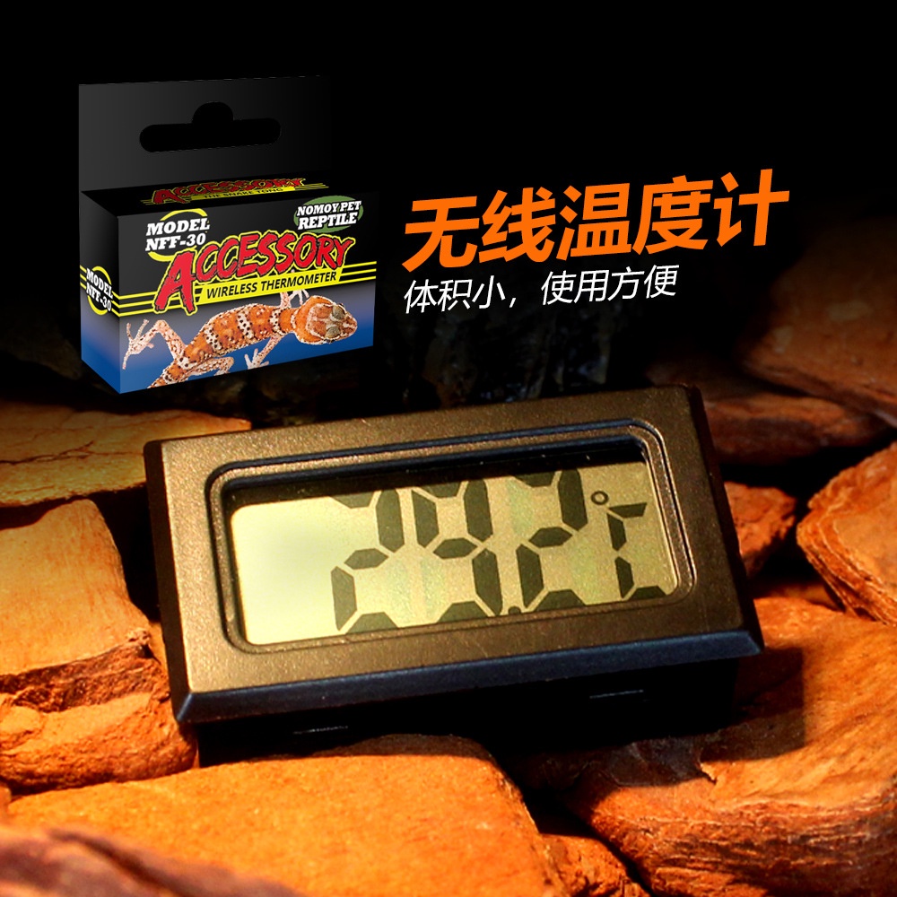 [hot sale]Màn Hình Kỹ Thuật Số Nomo Nhiệt Kế Không Dây Điện Tử Kỹ Thuật Số Leo Núi Rùa Thằn Lằn Bò Sát Hộp Đo Nhiệt Độ T