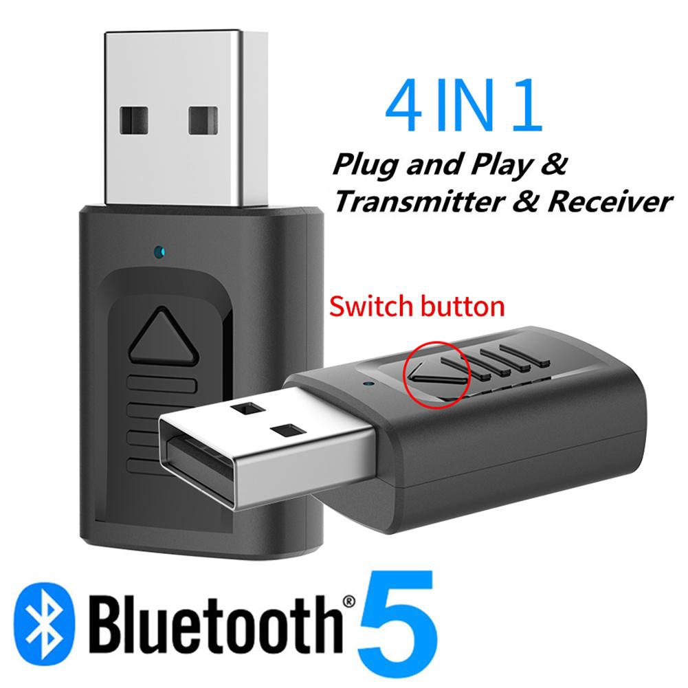 Bộ thu và phát âm thanh Bluetooth 4 trong 1 Bộ điều hợp âm thanh USB di động
