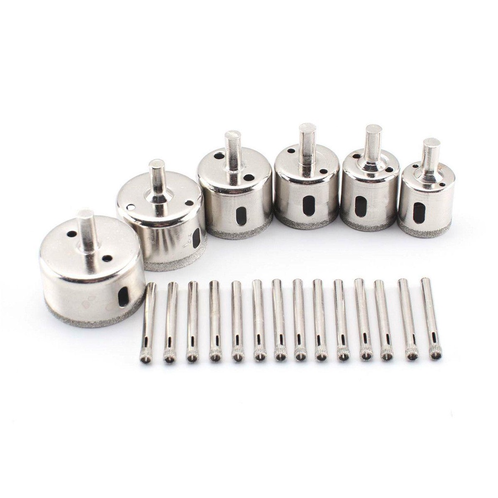 Set 30 Lưỡi Cưa Lỗ Kính Đá Hoa Cương / Sứ / Gạch Men