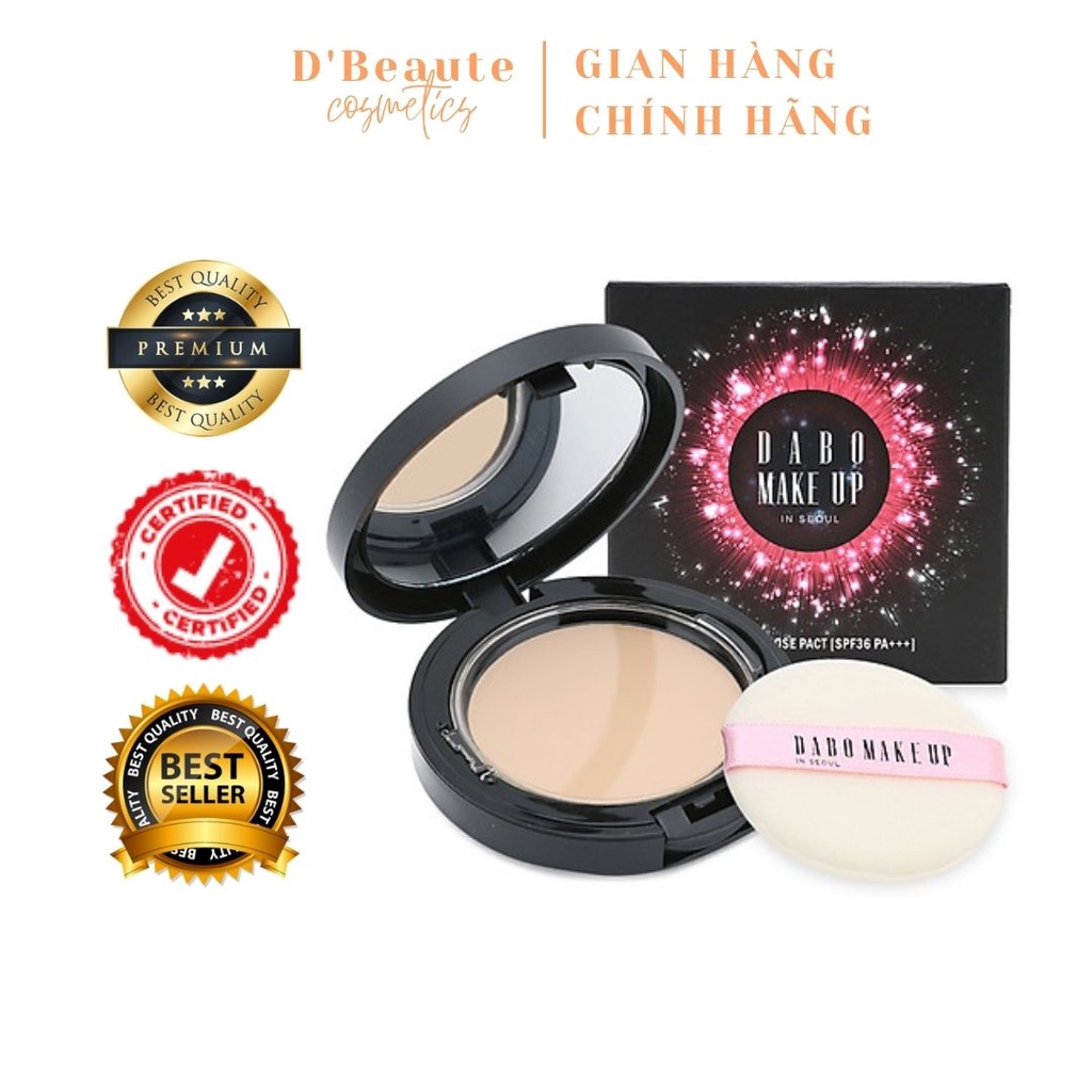 Phấn Nén Trang Điểm Kiềm Dâu, Lâu Trôi Dabo Make Up #21 (11g) - Hàn Quốc Chính Hãng