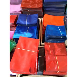 Túi bạc  ép  3  biên màu