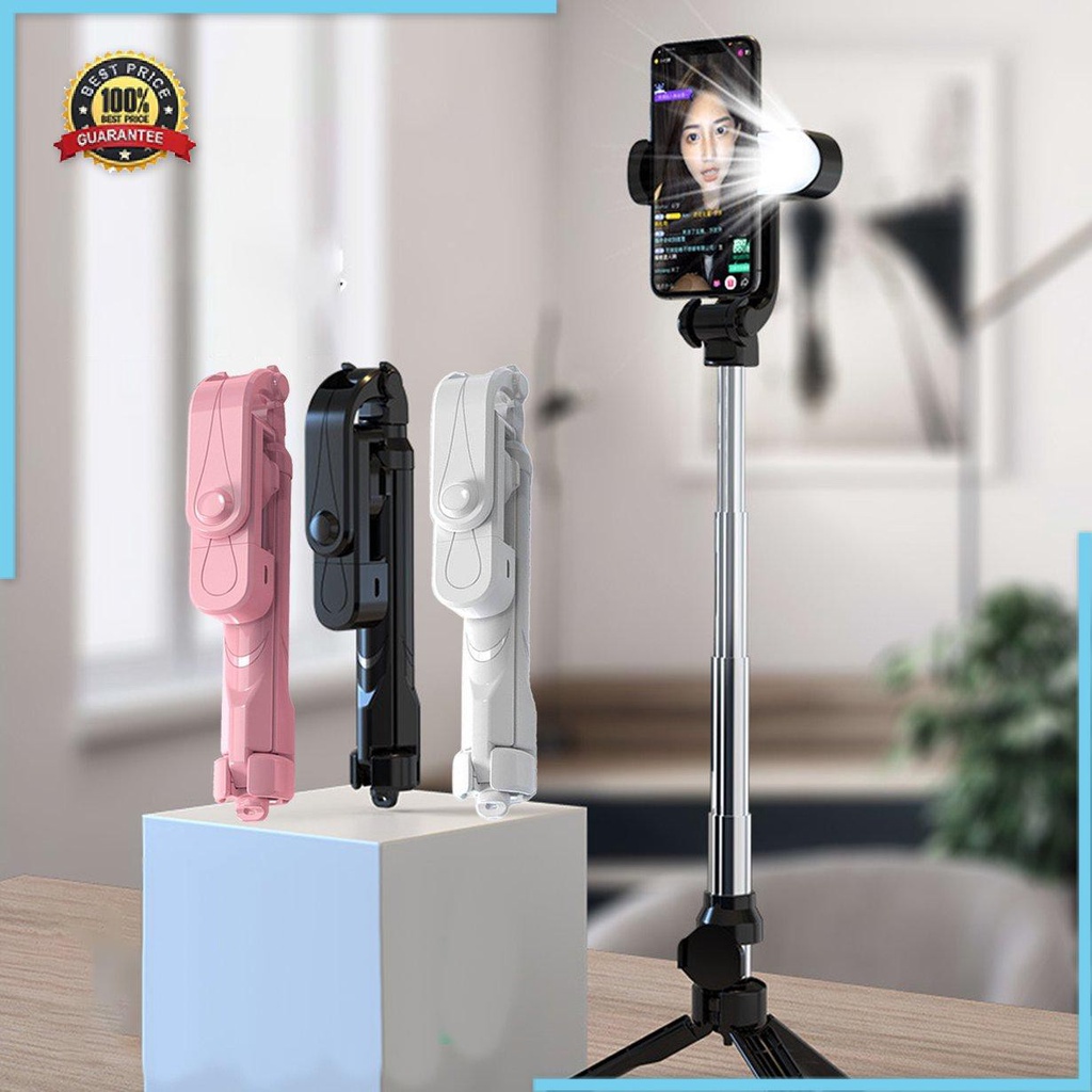 Gậy Tự Sướng Xoay 360 Độ Có Thể Điều Chỉnh Tích Hợp Đèn Led | BigBuy360 - bigbuy360.vn