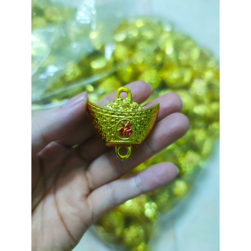 Cục vàng,3,5cm,4cm,5cm nguyên liệu cây kim tiền, trang trí bông tỏi thần tài nhiều size giá sĩ