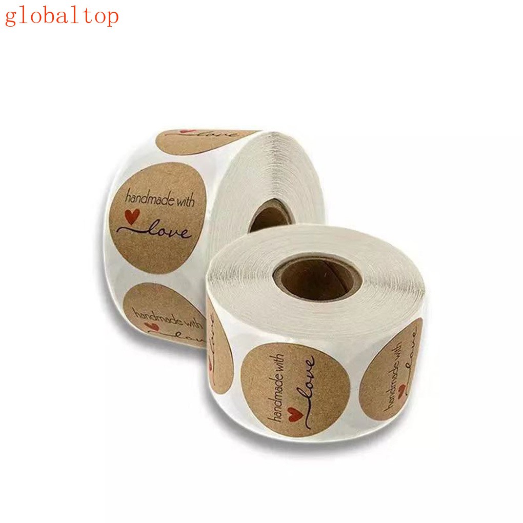 Cuộn 500 Nhãn Dán Trang Trí Phong Cách Giáng Sinh