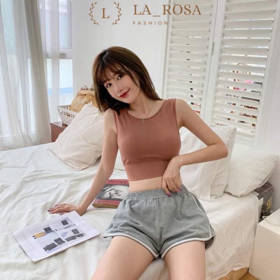 Áo Bra Tập Gym Cotton Dáng Croptop helenaroom 218
