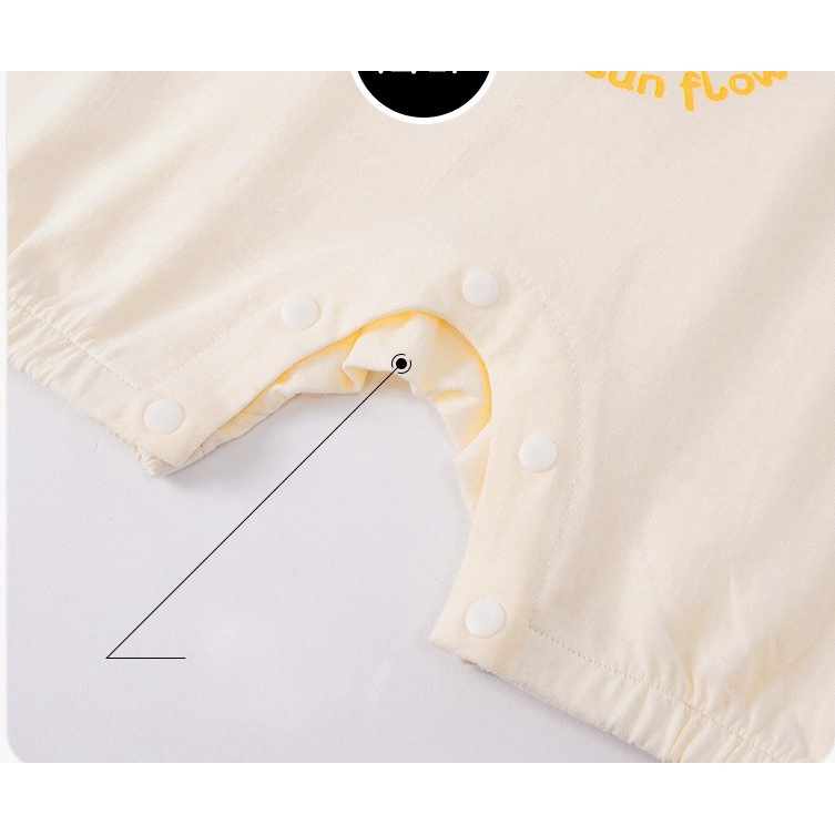 Bodysuit ba lỗ hàng Quảng Châu cao cấp siêu mát không tay body liền thân cho bé trai bé gái mặc hè