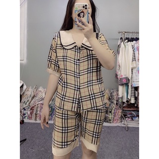 Đồ ngủ lửng, bộ ngố pijama lụa mango mặc nhà