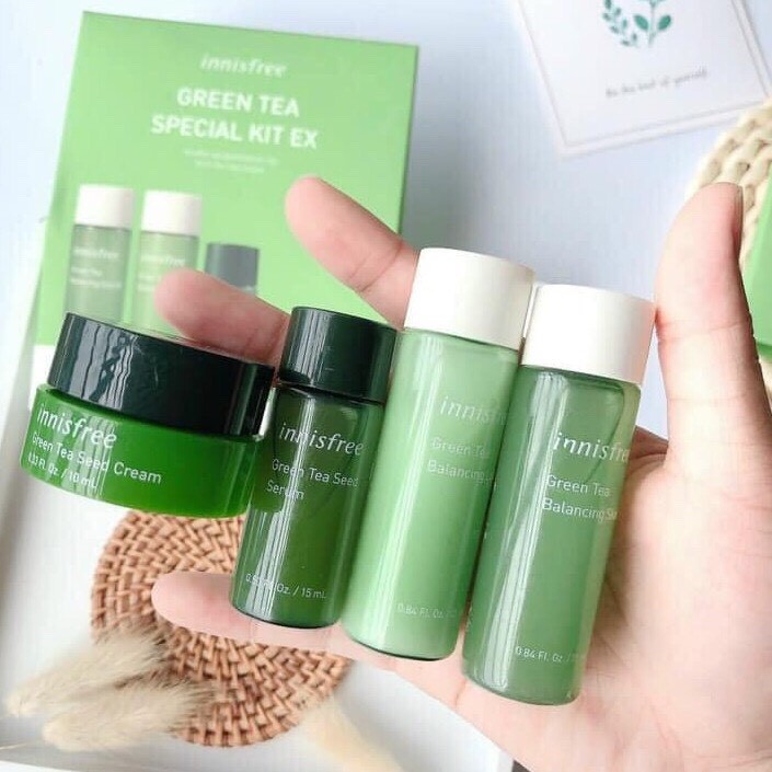 Set Dưỡng Trà Xanh Green Tea Innisfree Special Kit Ex 4 món