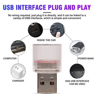 Đèn Led USB Mini Trang Trí Nội Thất Xe Hơi