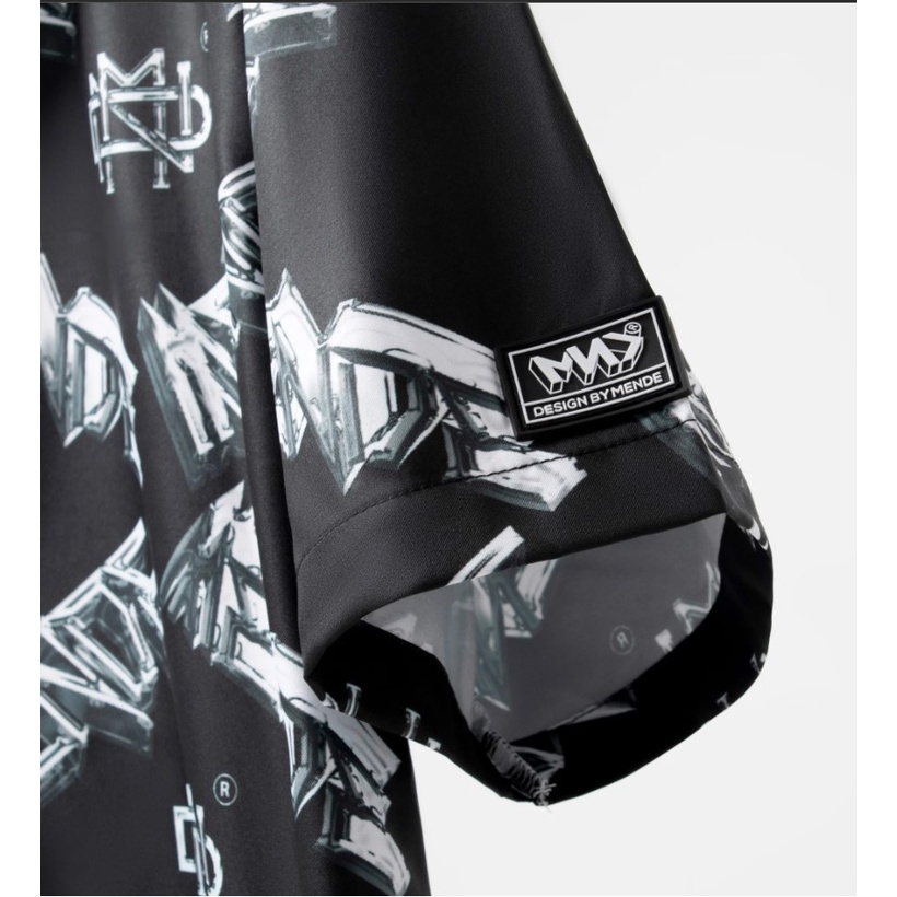 MENDE - Metal Logo Shirt - Áo sơ mi nam tay ngắn logo dây xích 2 màu
