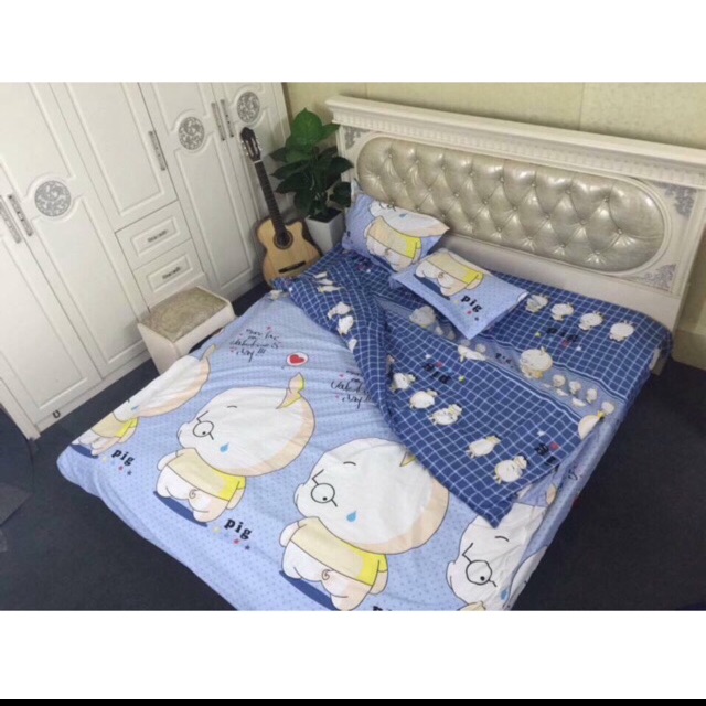 Chăn ga gối cotton Poly 2017