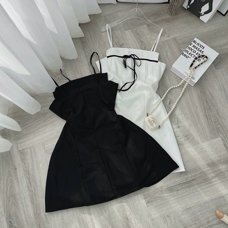 ĐẦM XOÈ 2S NGỰC XẾP LY CHẠY VIỀN NƠ