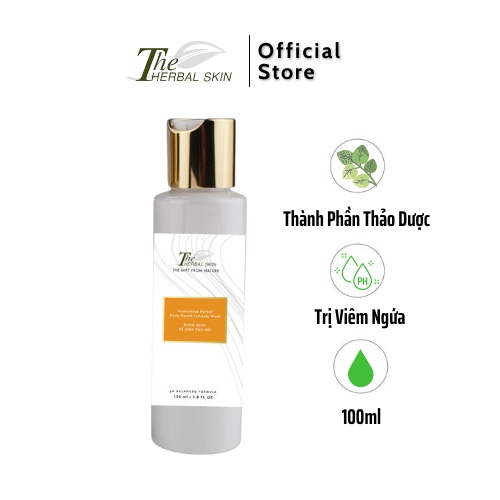 Dung Dịch Vệ Sinh Phụ Nữ The Herbal Skin 100ml Làm Sạch Giảm Ngứa Vùng Kín