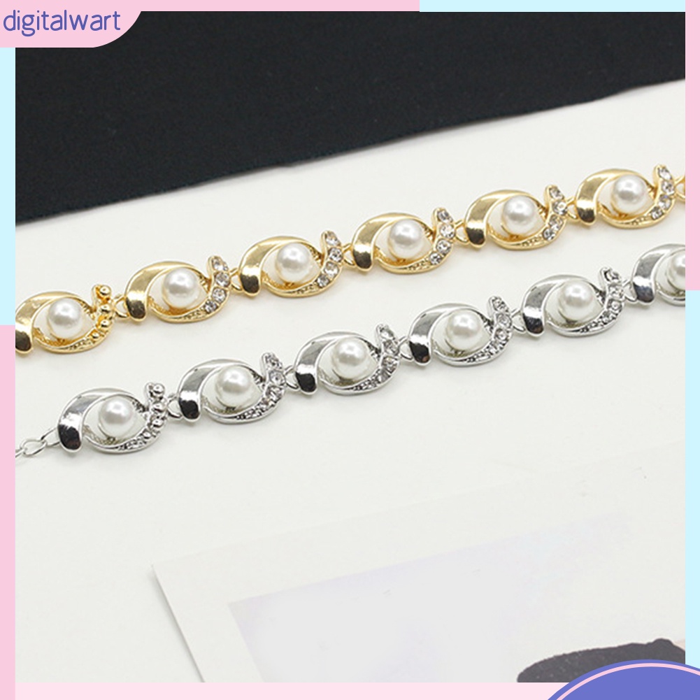 Vòng Đeo Tay Đính Ngọc Trai Giả Kiểu Dáng Thời Trang Dành Cho Nữ