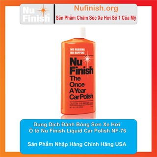 Dung Dịch Đánh Bóng Sơn Xe Hơi, Xe Ô tô Nu Finish Liquid Car Polish NF-76