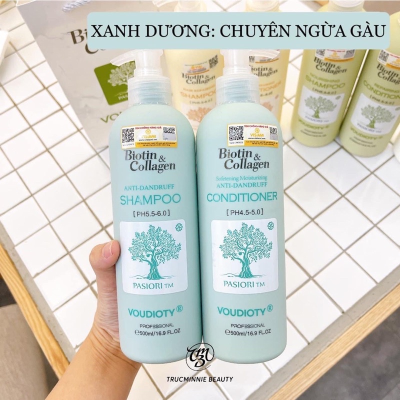 Cặp dầu gội Biotin Collagen