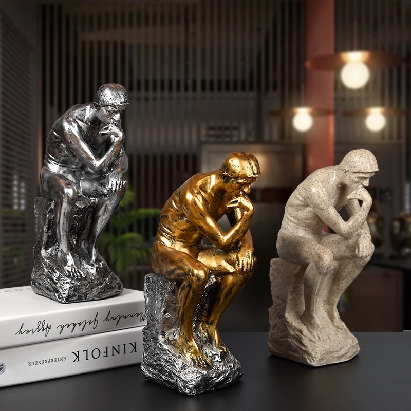 TƯỢNG NGƯỜI ĐÀN ÔNG SUY TƯ TRANG TRÍ DECOR