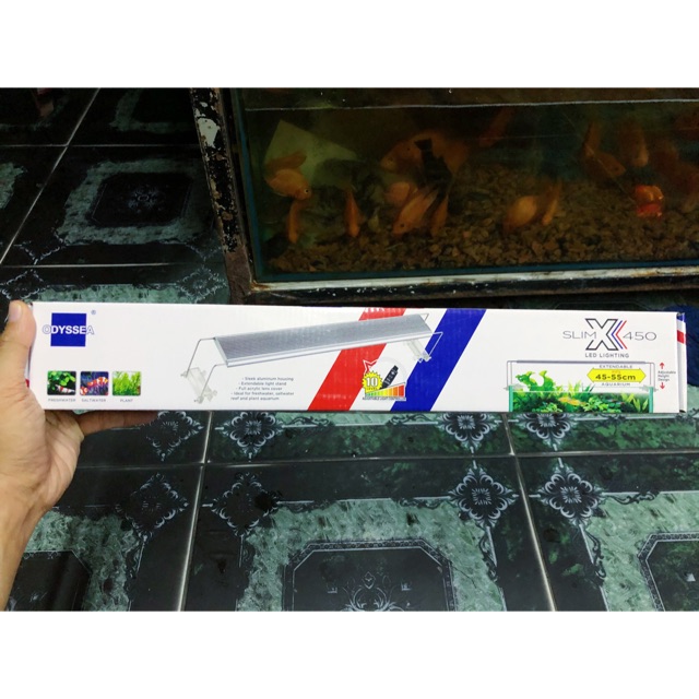 ĐÈN LED THỦY SINH ODYSSEA X450 10000K 81 BÓNG 27W CHO HỒ 45 ĐẾN 55CM