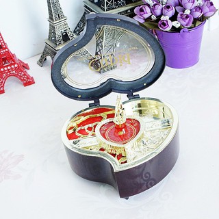 Model Christmas Gift Plastic Little Girl Dancing Music Box Music Box A385