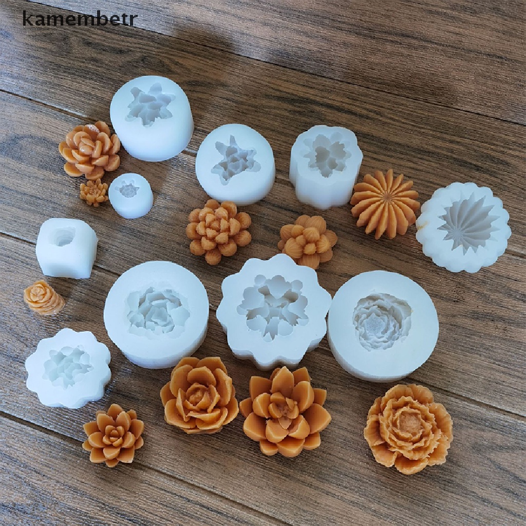 Khuôn silicone làm nến/ chậu hoa DIY