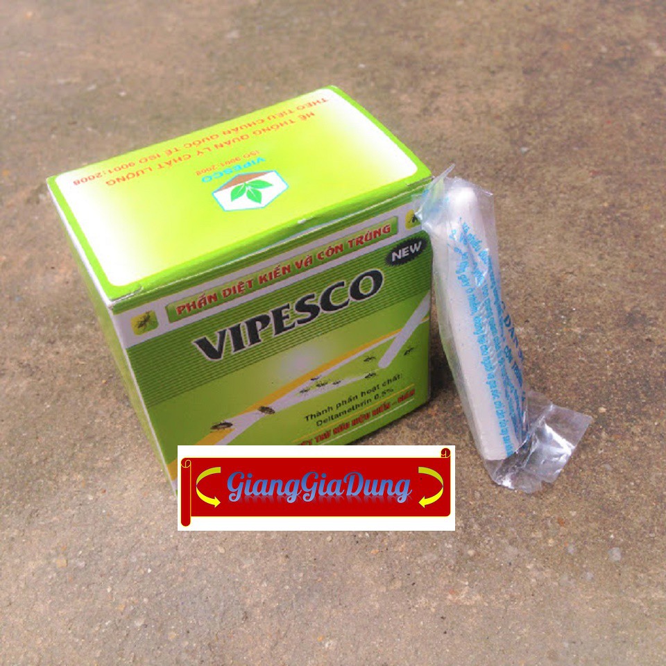 Hộp 20 Viên Phấn Diệt Kiến Gián Và Côn Trùng Cao Cấp Hàng VIPESCO Việt Nam
