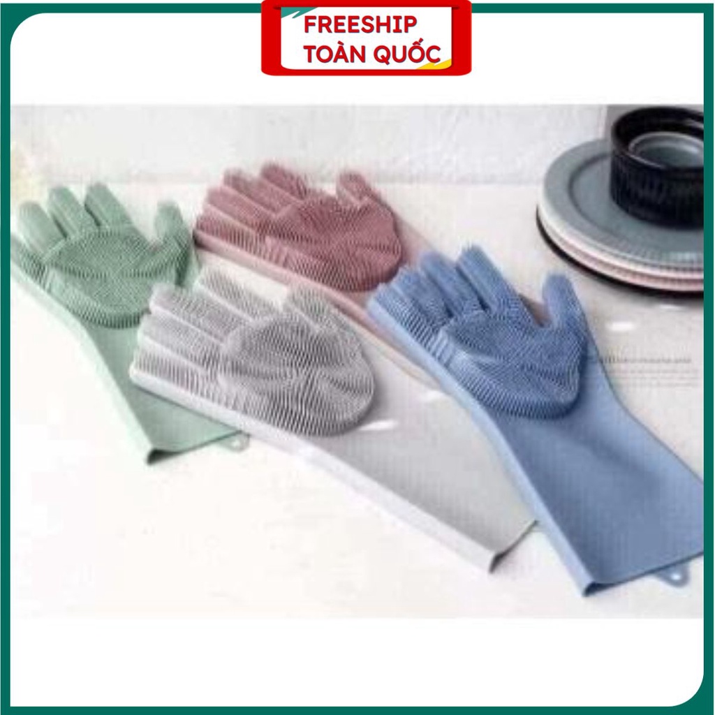 GĂNG TAY SILICOL KIÊM MIẾNG RỬA BÁT THẦN THÁNH .