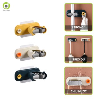 Móc dán tường treo dù, treo chổi, cây lau nhà 2 trong 1 - Doni86 - PK140