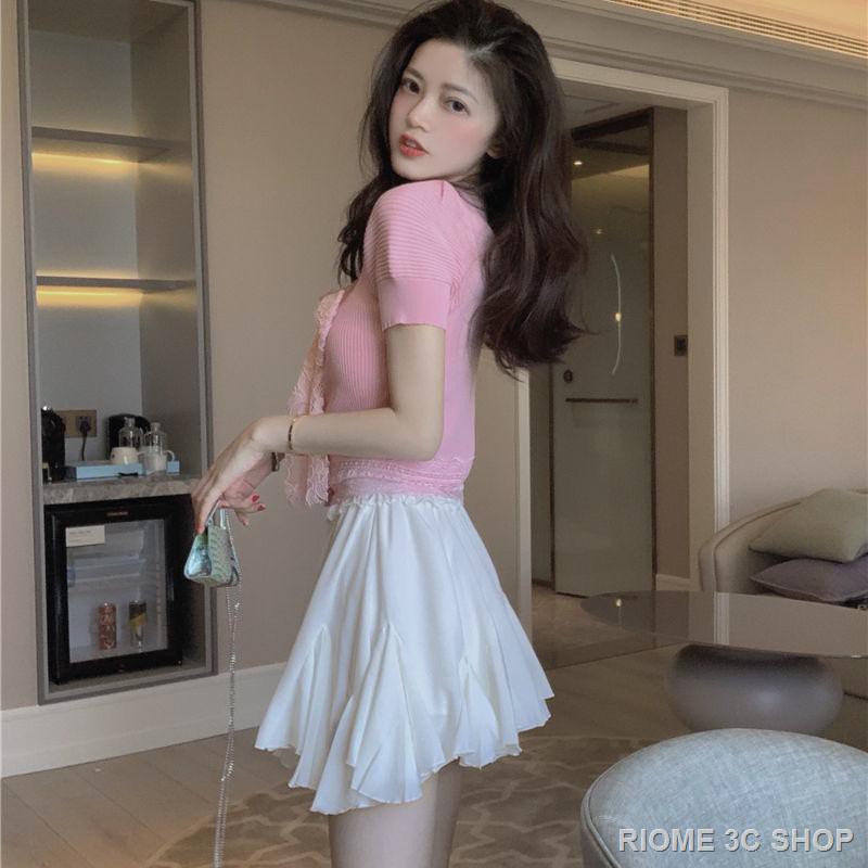 Áo Croptop Ngắn Tay Phối Nơ Đáng Yêu Cho Nữ | BigBuy360 - bigbuy360.vn