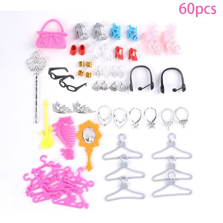 Set 111 Bộ 12 Đầm 3d Cho Búp Bê Barbie 76198936