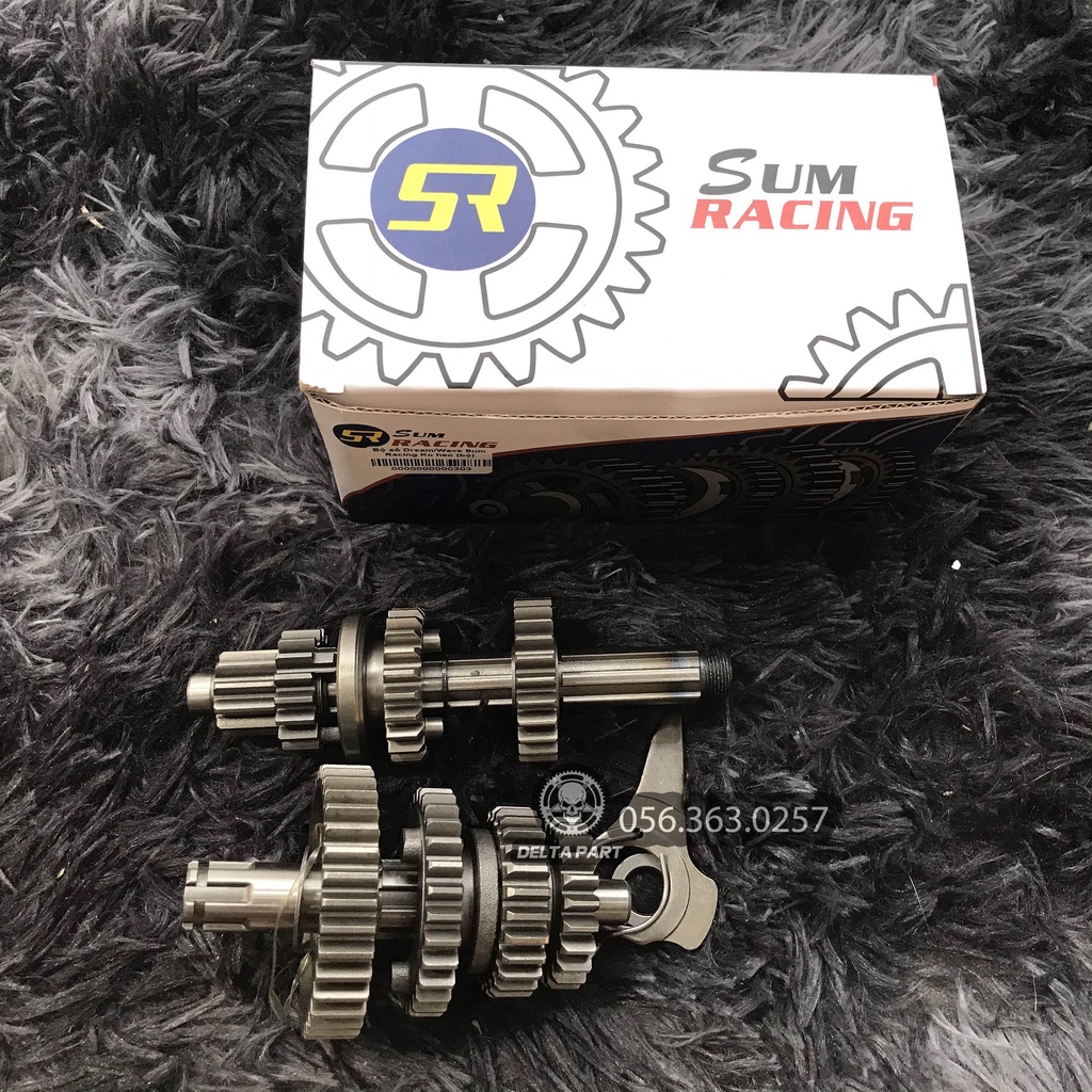 Bộ số đấu Dream / Wave chính hãng Sum Racing + nhông dò đạp 81 ZIN theo xe