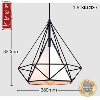 Đèn Thả Đơn T010 đèn trang trí hình Kim Cương loại to 38cm