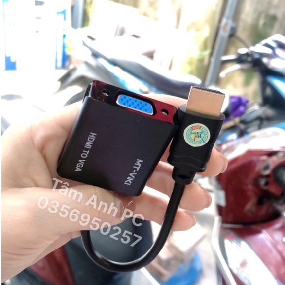 DÂY CHUYỂN ĐỔI TỪ HDMI Sang VGA CHUYÊN DỤNG CHO LAPTOP/PC