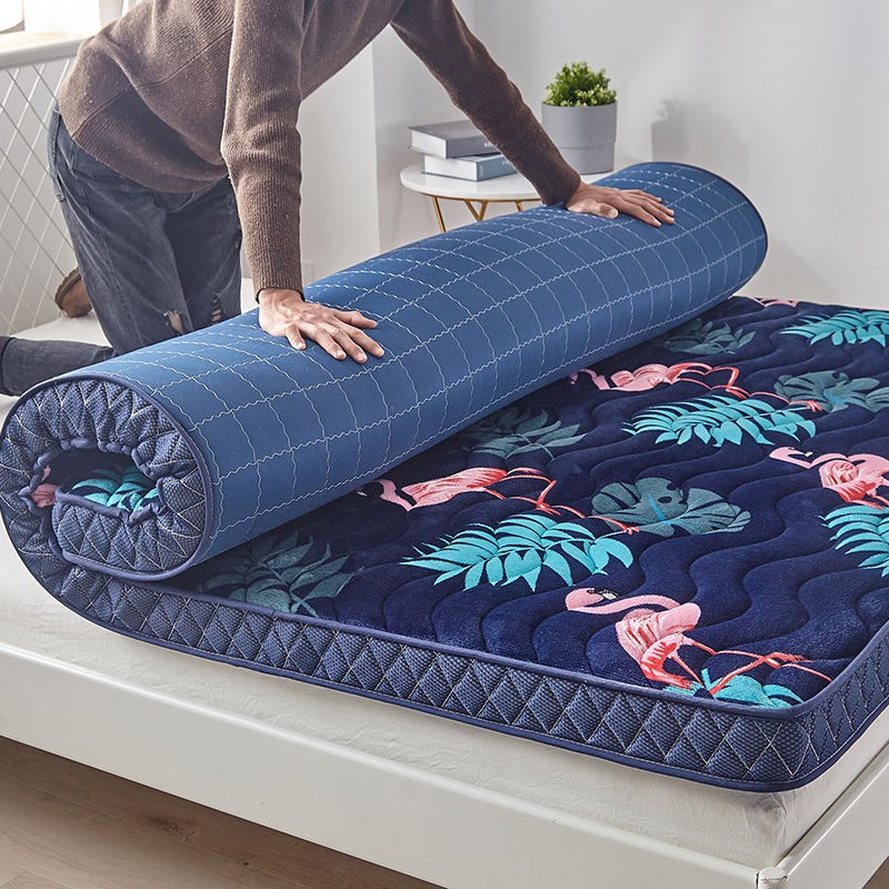 Nệm dày hơn 1,5 mét 1,8 giường đôi nhà ở ký túc xá tatami trên sàn đệm tựa lưng