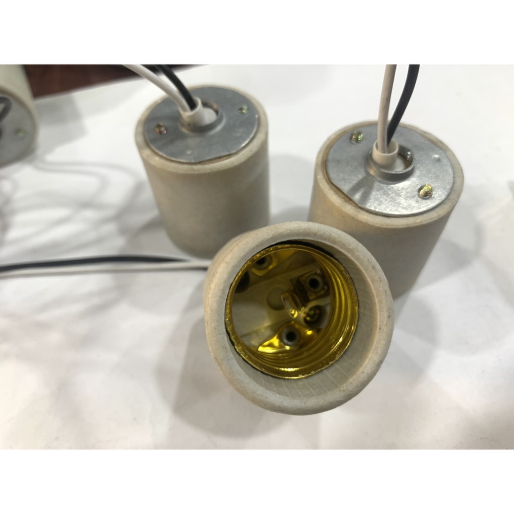 [COMBO 3 CÁI ] Đuôi Đèn Sứ Chống Thấm Nước E27