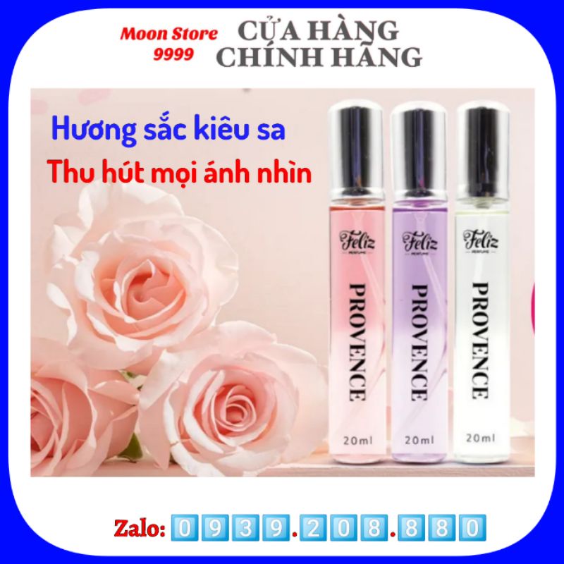 Nước hoa Feliz Perfume Provence , chai 20ml no box, tự tin lôi cuốn đầy quyến rũ, Moon Store 9999