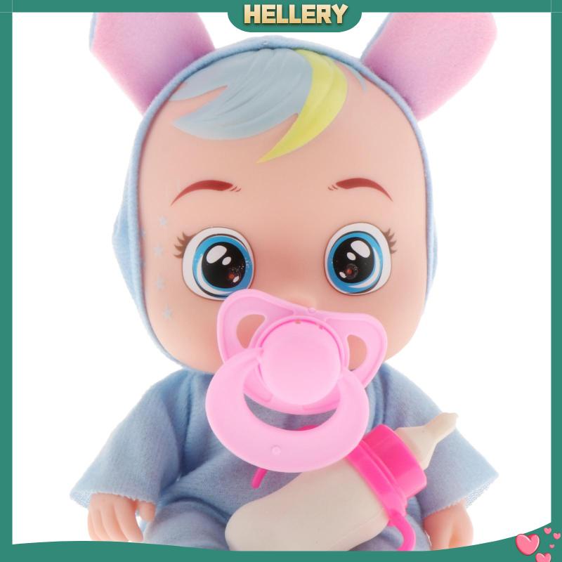 [HelleryVN] Búp Bê Em Bé Giống Thật Có Thể Khóc Ăn Được Tương Tác Đồ Chơi Nước Mắt Thật Làm Quà Tặ