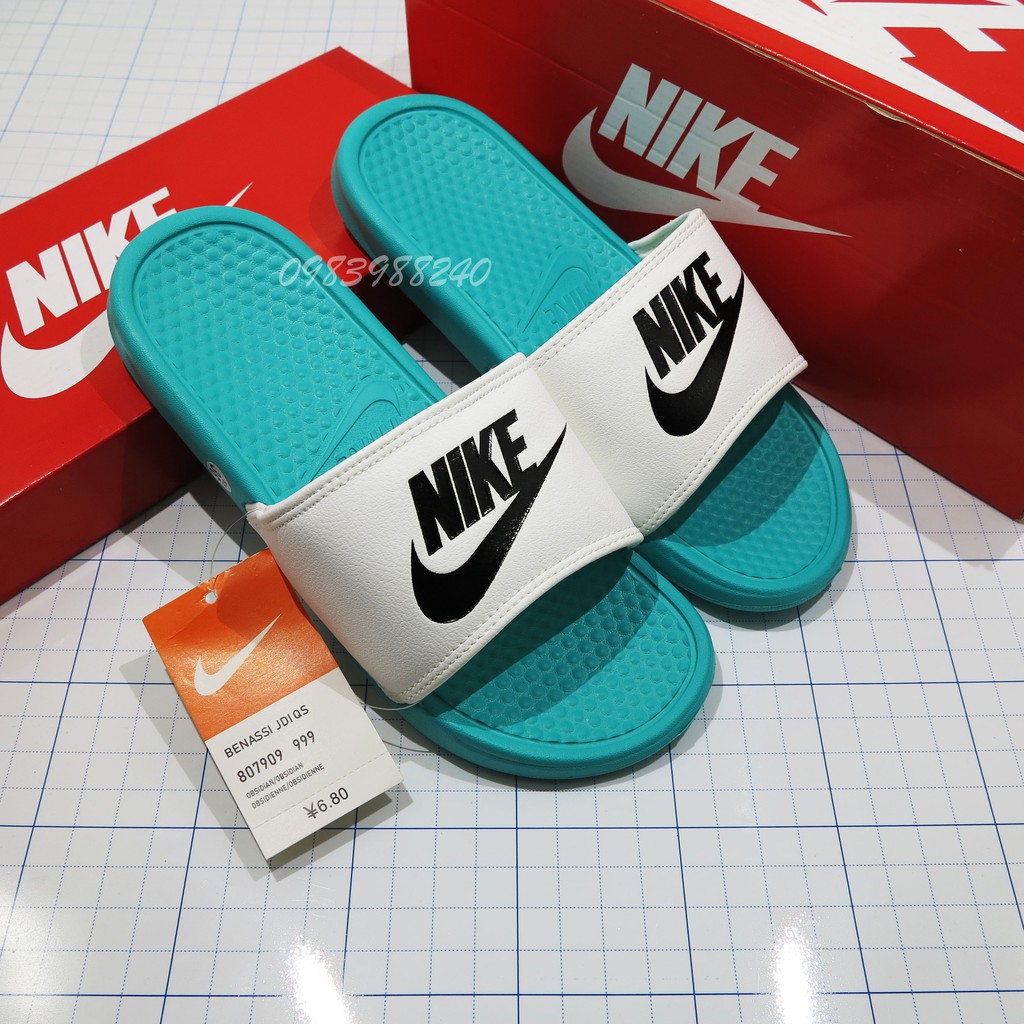 Dép Nike Nk quai ngang hai màu hot trend unisex nam nữ loại 1 cao cấp in nổi, lót dày, tem size in nhiệt, tặng kèm hộp.