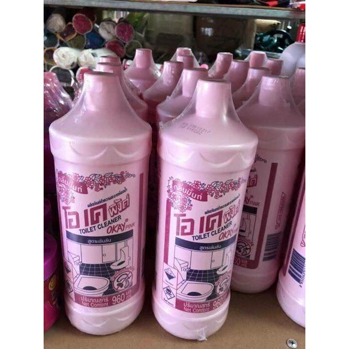 Nước Tẩy Toilet Okay Pink/ Okay Cleanser Mint 960ml - Thái Lan