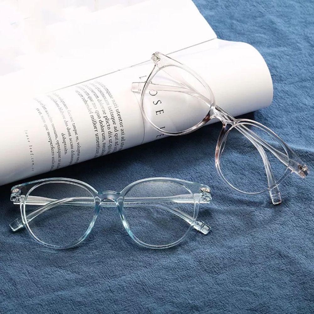 IVORY Mắt Kính Gọng Tròn Chống Bức Xạ Phong Cách Cổ Điển