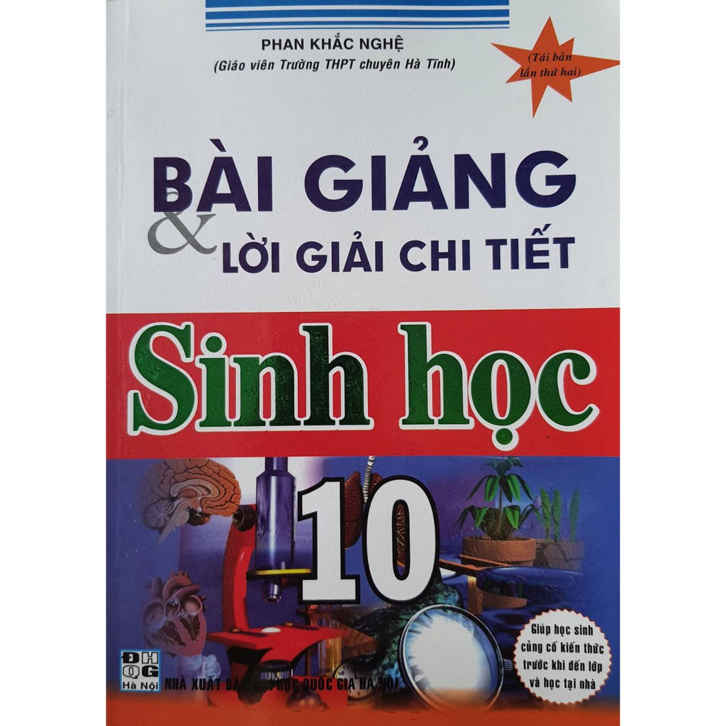 Sách - Bài giảng và lời giải chi tiết Sinh Học 10