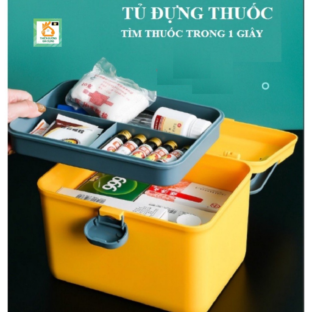 MVP238 Hộp thuốc gia đình mini hộp thuốc y tế tiện lợi nhựa PP