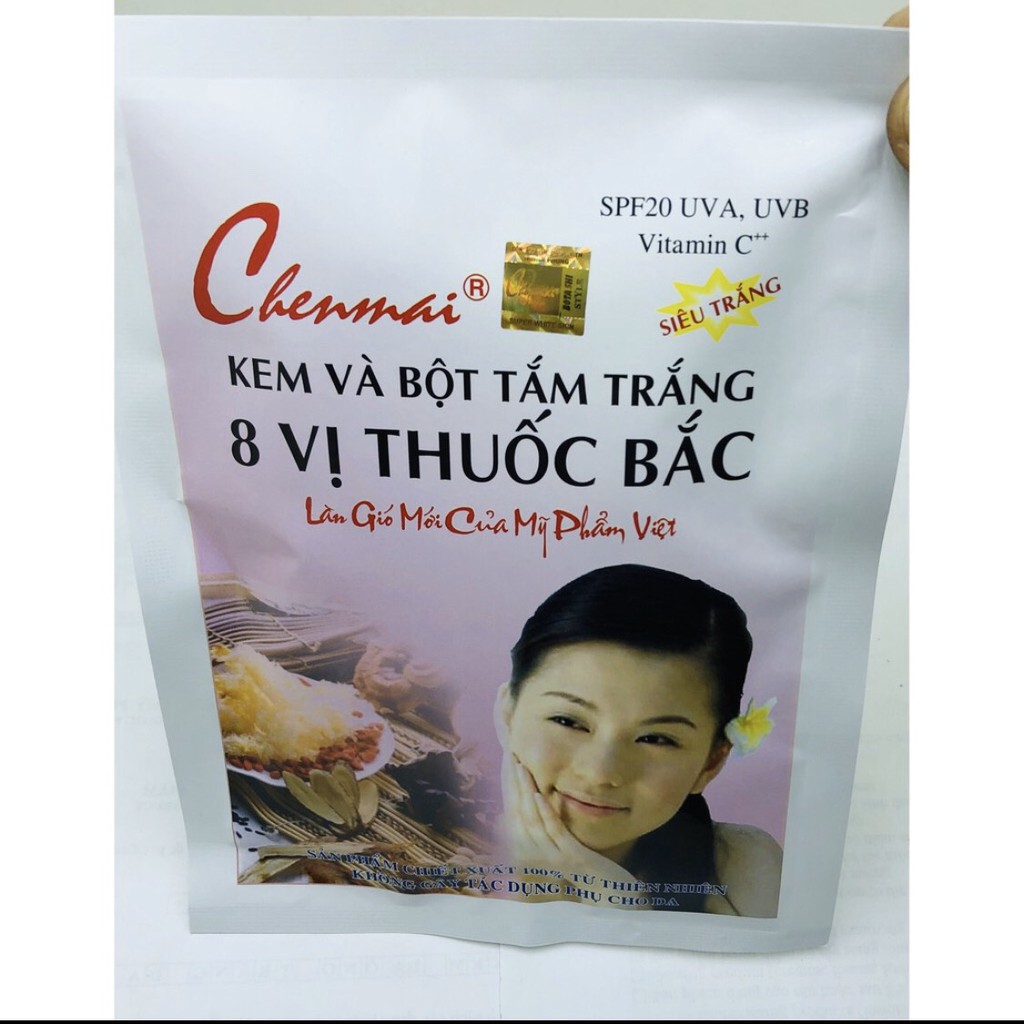 Kem và bột tắm trắng Chenmai 150g hàng chuẩn