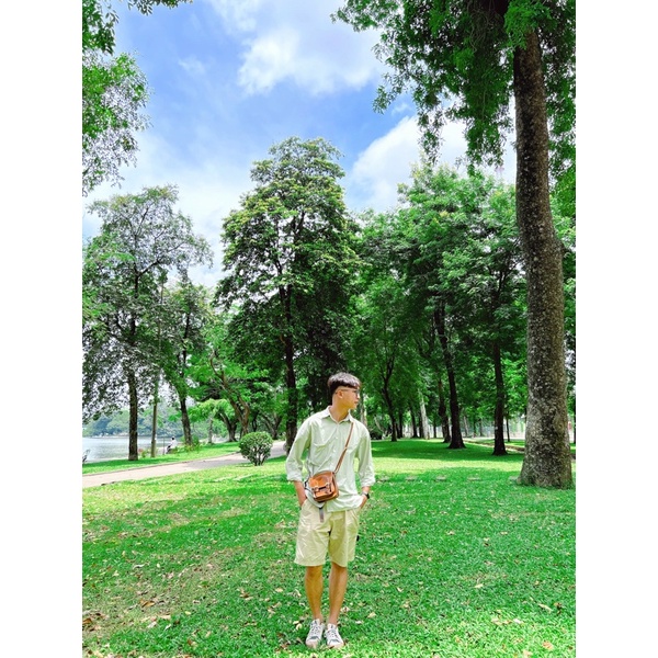 [MENSWEAR ELEGANT FARMER] Túi đeo chéo cổ điển cho nam và nữ phiên bản Hàn Quốc .