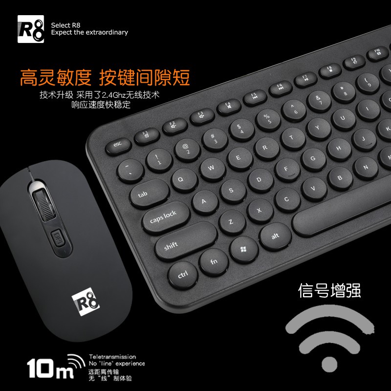 Bộ phím chuột không dây R8 1916 - NTH