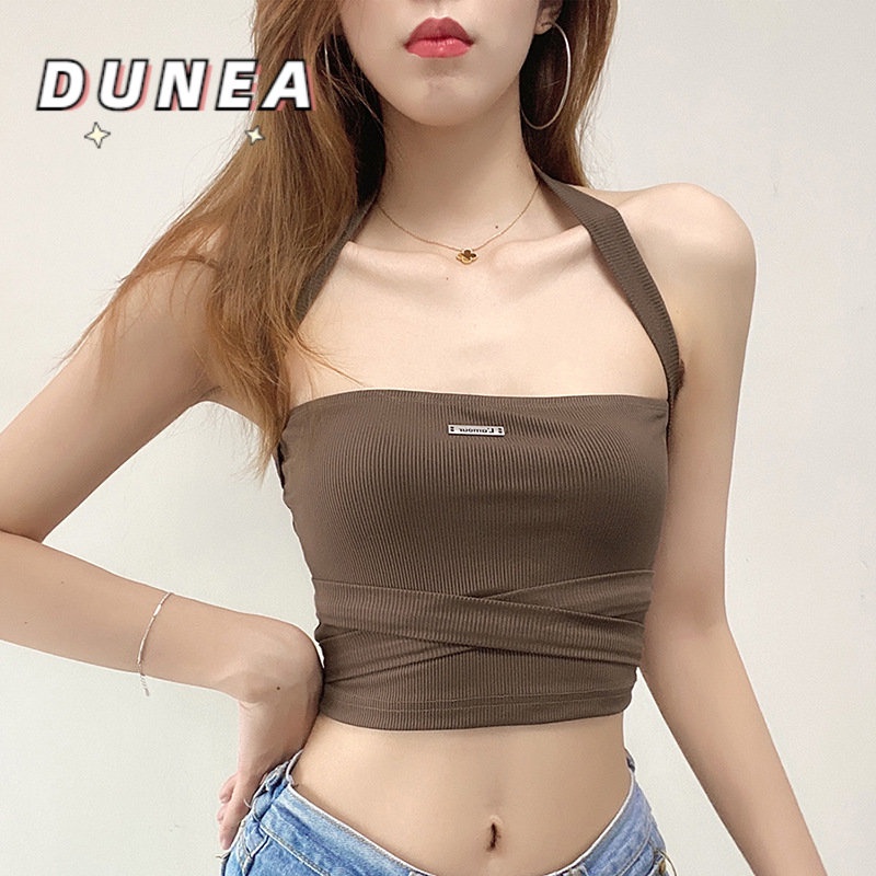 Áo dệt kim DUNEA thiết kế hở lưng quyến rũ thời trang cho nữ