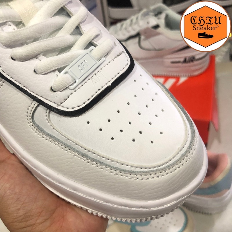 Giày Sneaker tăng chiều cao Air force 1 Shadow phiên bản cao cấp giày thể thao nam nữ AF1 trắng shadow