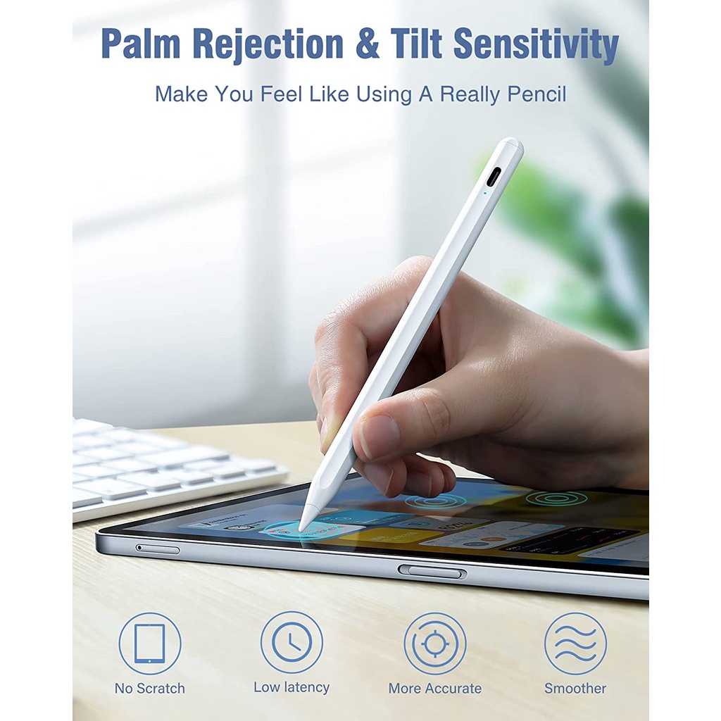 Ốp Máy Tính Bảng Nam Châm Nâng Cấp Chống Cảm Ứng Cho iPad stylus / 2022 2018-2022 pro11 / 12.9 (3-5rd) Air345 / 6-9th / 6 / 5