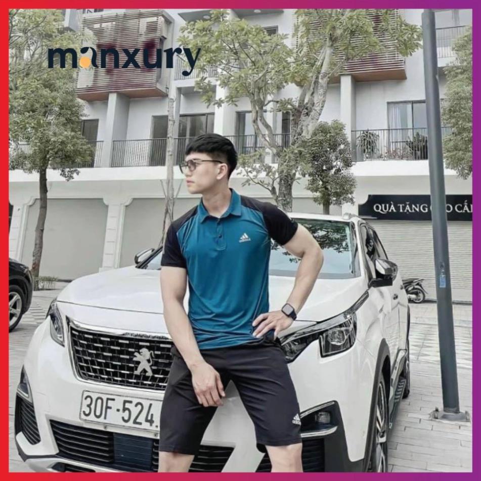 Đồ Bộ Thể Thao Nam Thun Lạnh ADIDAS Cao Cấp Có Cổ, Bộ Thể Thao Nam Mùa Hè MANXURY MDB04 Đẹp New